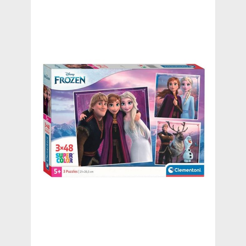 Clementoni Jigsaw Puzzle Super Color Square Disney Frozen 3x48pcs. Floor