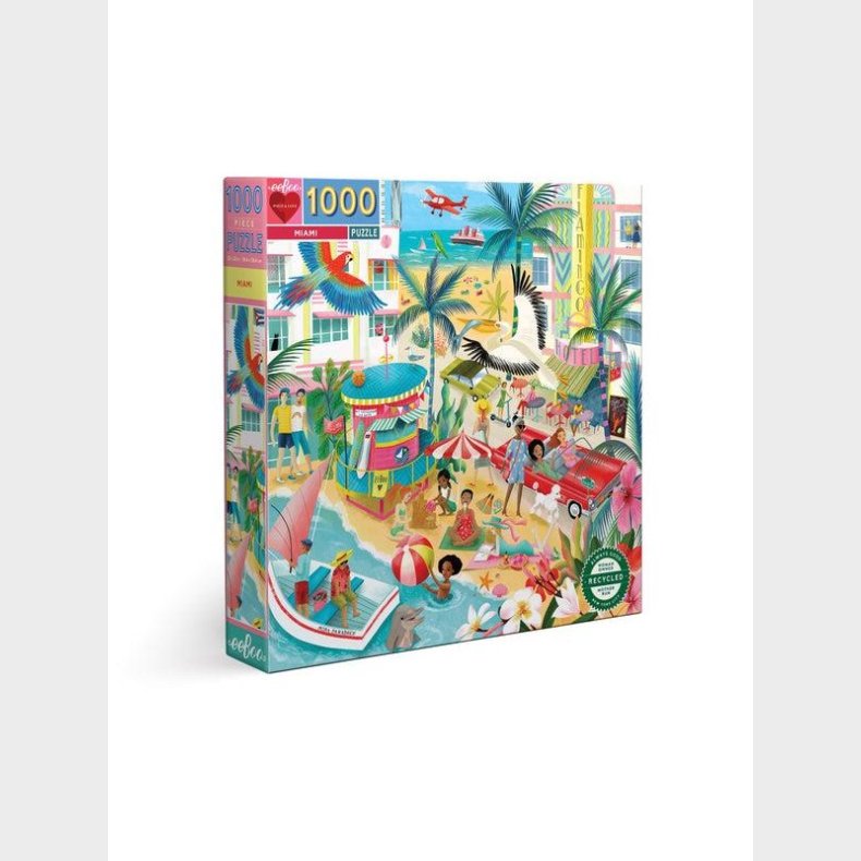 eeBoo Puslespil 1000 pcs - Miami