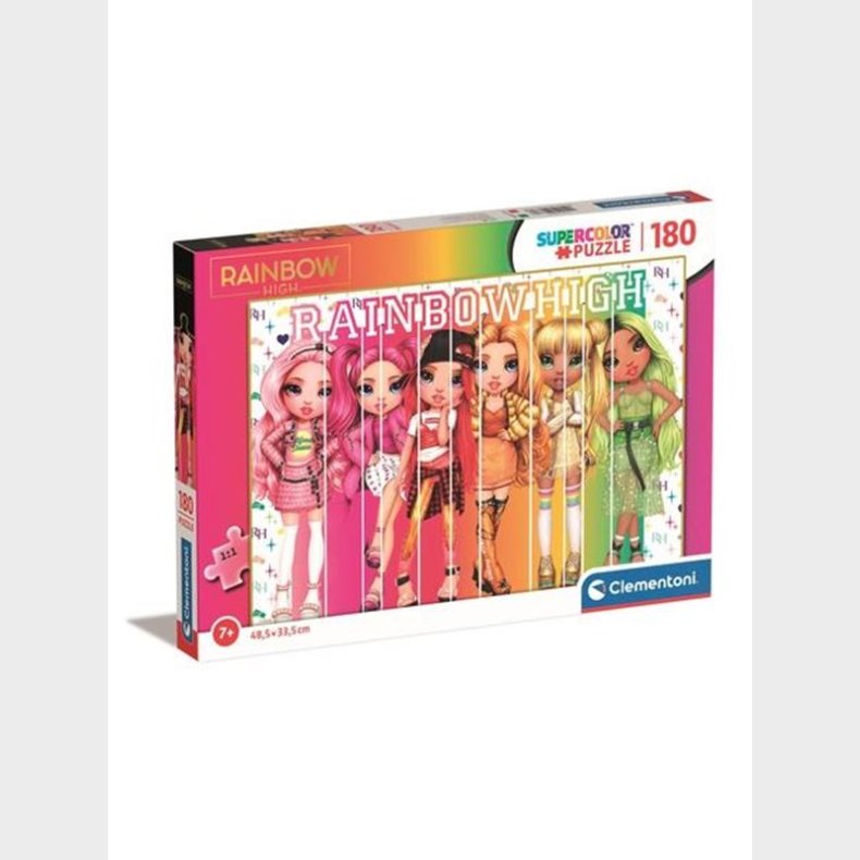 Clementoni Jigsaw Puslespil Super Color Rainbow High 180pcs. gulv