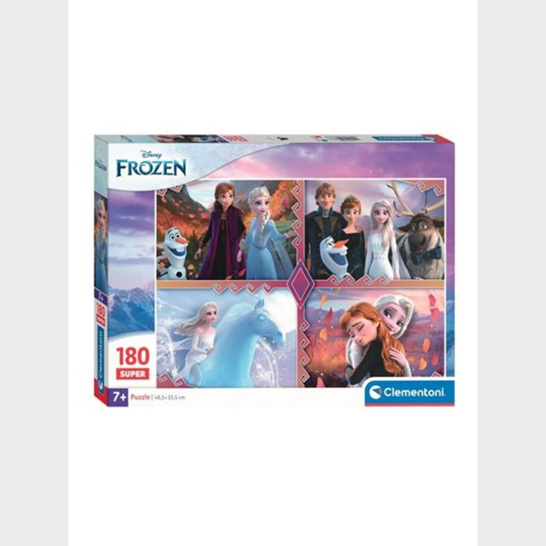 Clementoni Jigsaw Puslespil Super Color Disney Frozen 180pcs. gulv