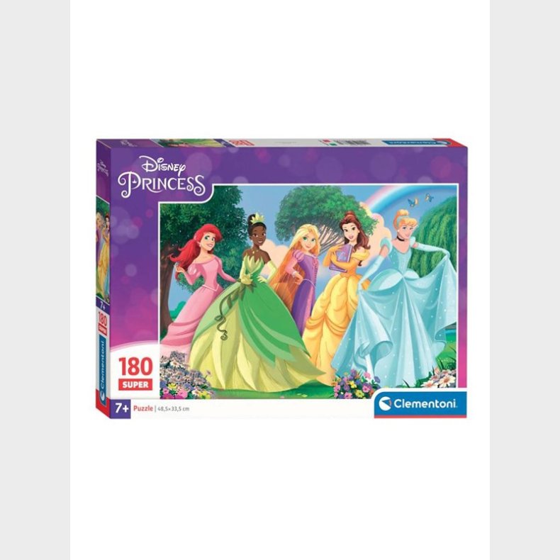 Clementoni Jigsaw Puslespil Super Color Disney Princess 180pcs. gulv