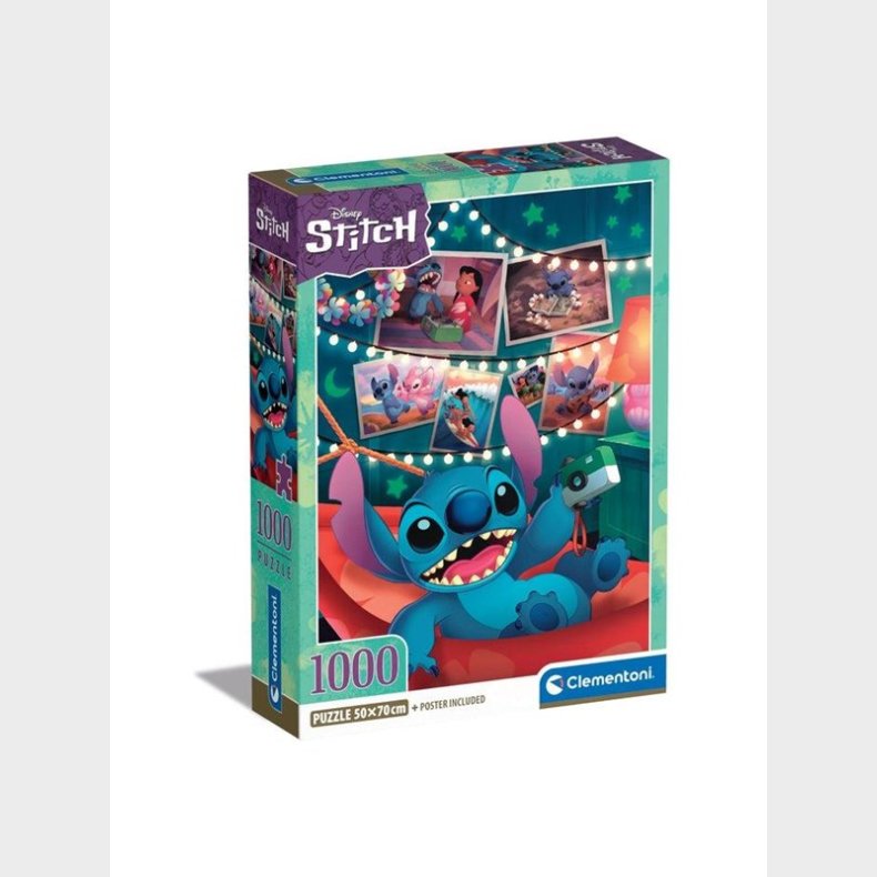 Clementoni Jigsaw Puslespil Disney Stitch 1000pcs. gulv