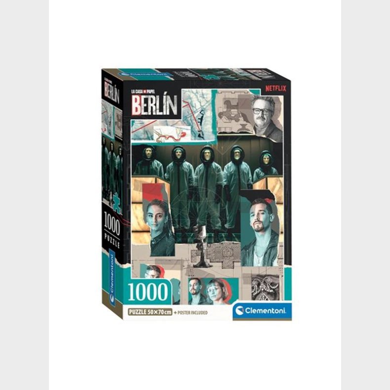 Clementoni Jigsaw Puslespil La Casa de Papel 1000pcs. gulv