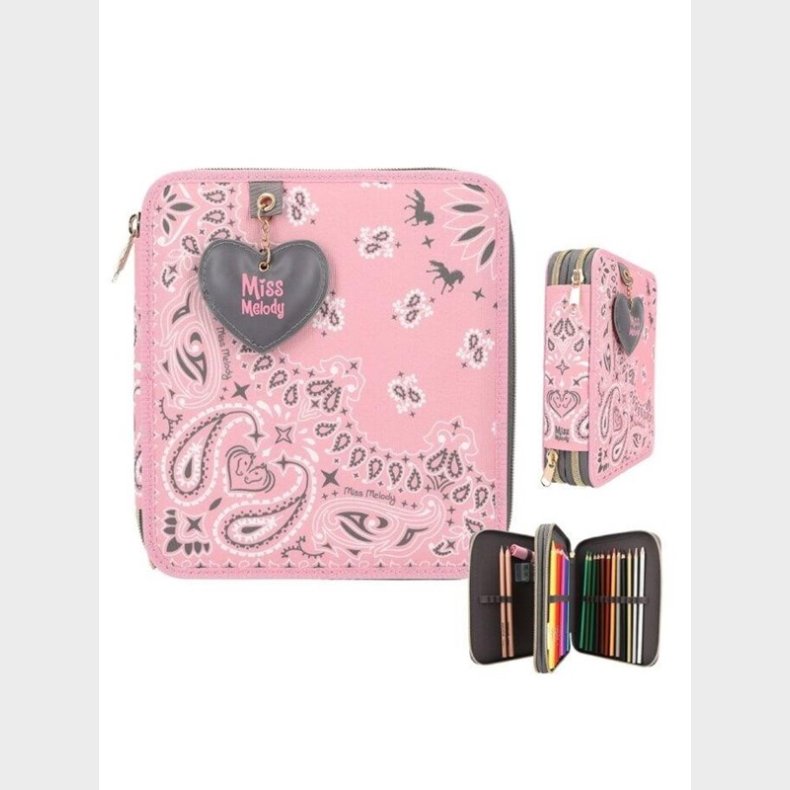 Miss Melody Double Pencil Case BANDANA