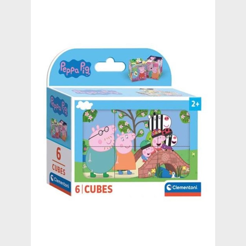 Clementoni Block Puslespil Peppa Pig 6 pcs. Blok