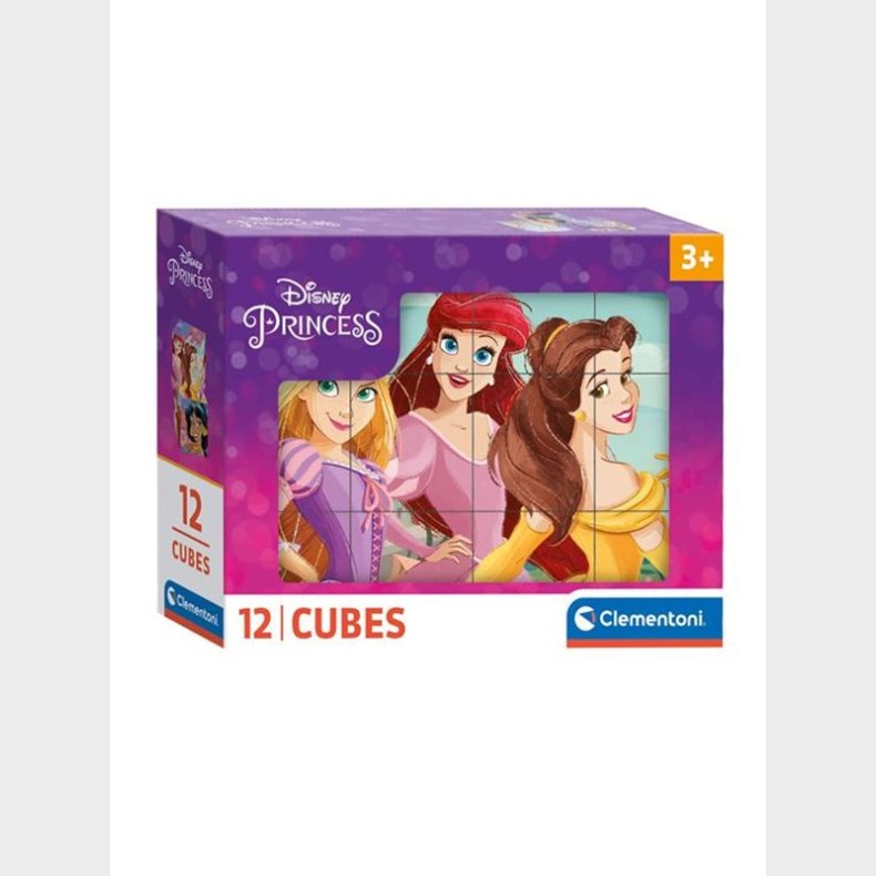 Clementoni Block Puslespil Disney Princess 12pcs. Blok