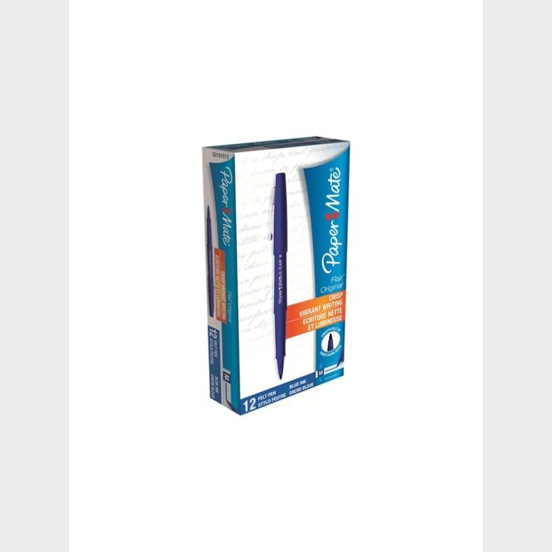 Papermate Paper Mate Nylon - fibre-tip pen - blue (pack of 12)