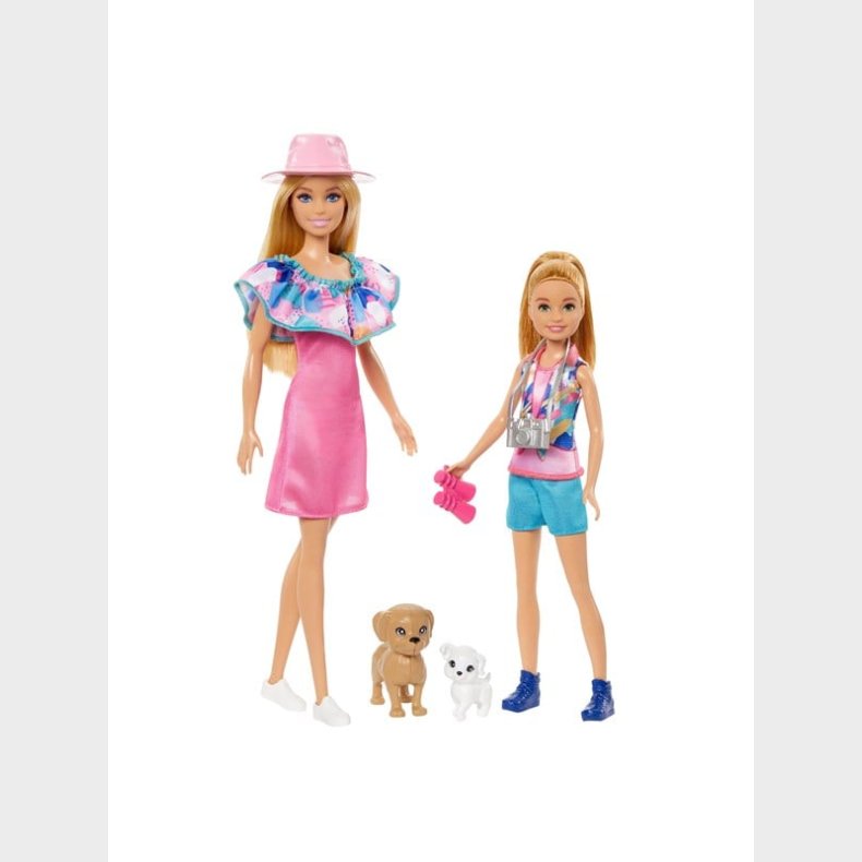 Barbie And Stacie Sister Doll Set with 2 Pet Dogs