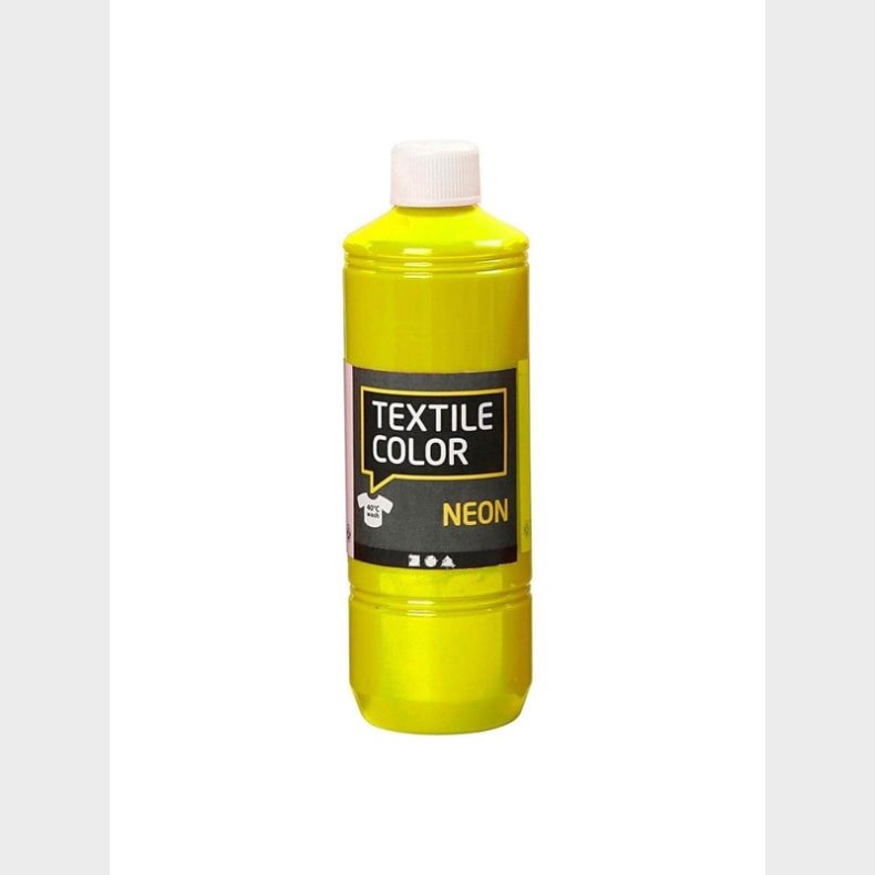 Creativ Company Textile Color Semi-opaque Textile Paint - Neon Yellow 500ml