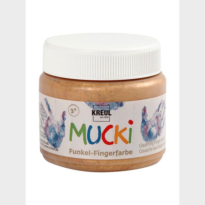 Creativ Company Mucki Finger Paint - Gold Metallic 150ml