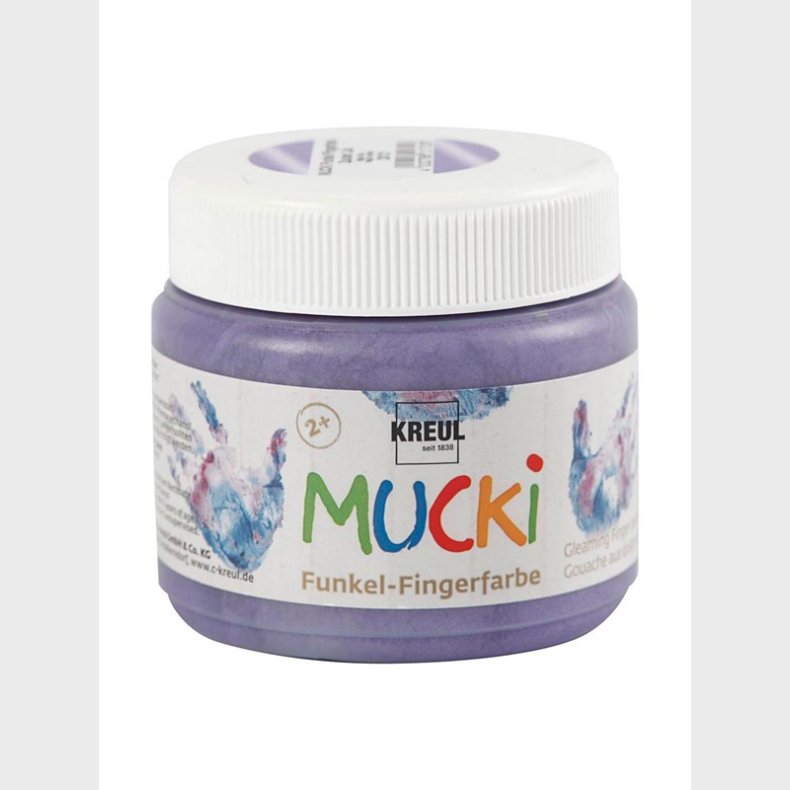 Creativ Company Mucki Finger Paint - Purple Metallic 150ml