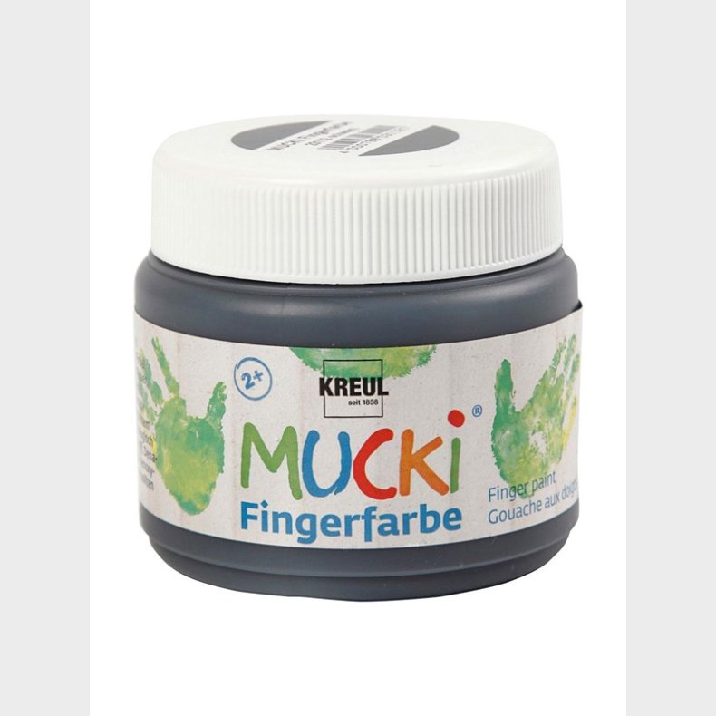 Creativ Company Mucki Finger Paint - Black 150ml