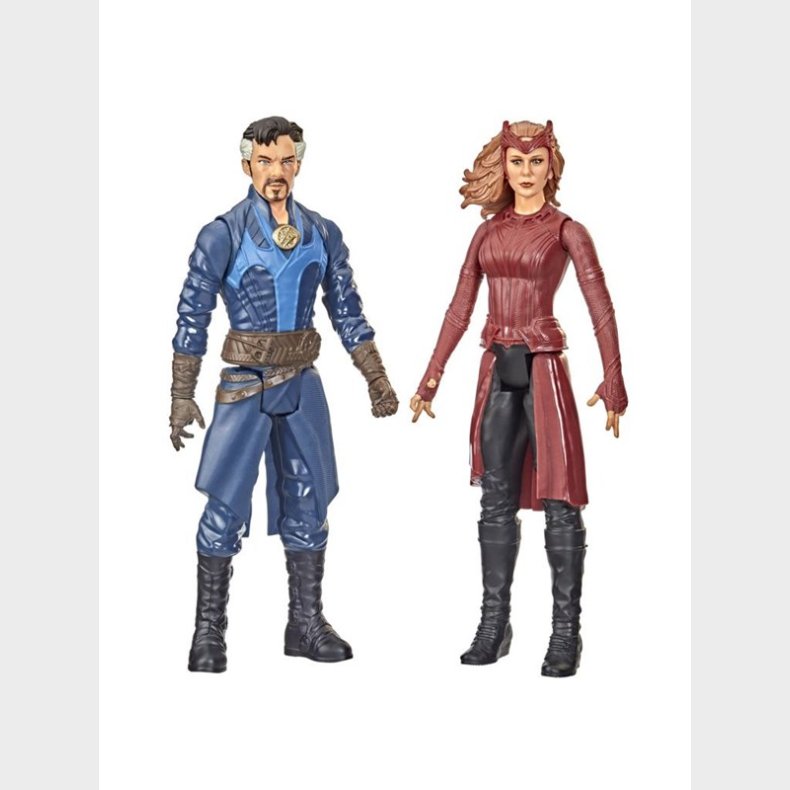 Hasbro Marvel Avengers Titan Hero Series Doctor Strange in the Multiverse of Madness Doctor Strange The Scarlet Witch 2-Pack