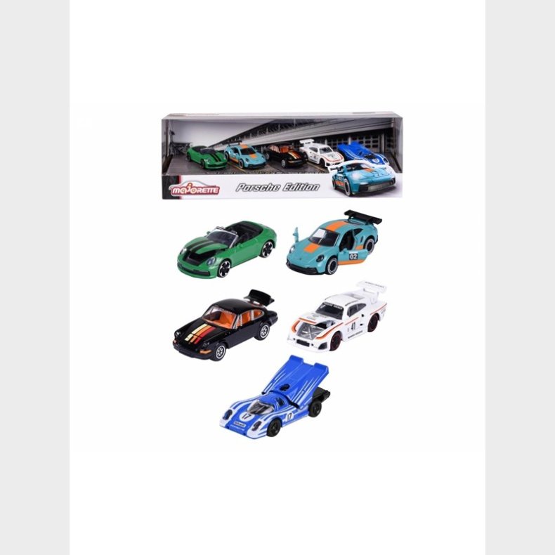 Majorette Porsche Edition 5 Pieces Giftpack