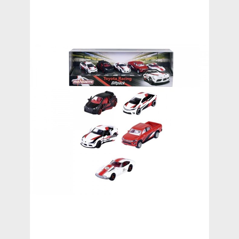 Majorette Toyota Racing 5 Pieces Giftpack