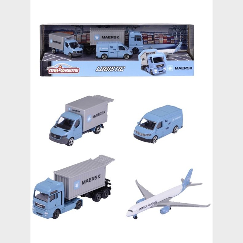 Majorette Maersk Logistic 4 Pieces Giftpack