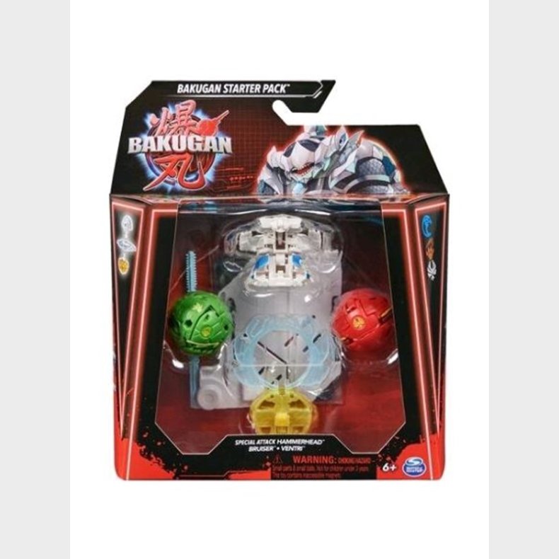 Bakugan Starter Pack Special Attack Hammerhead with Bruiser &amp; Ventri