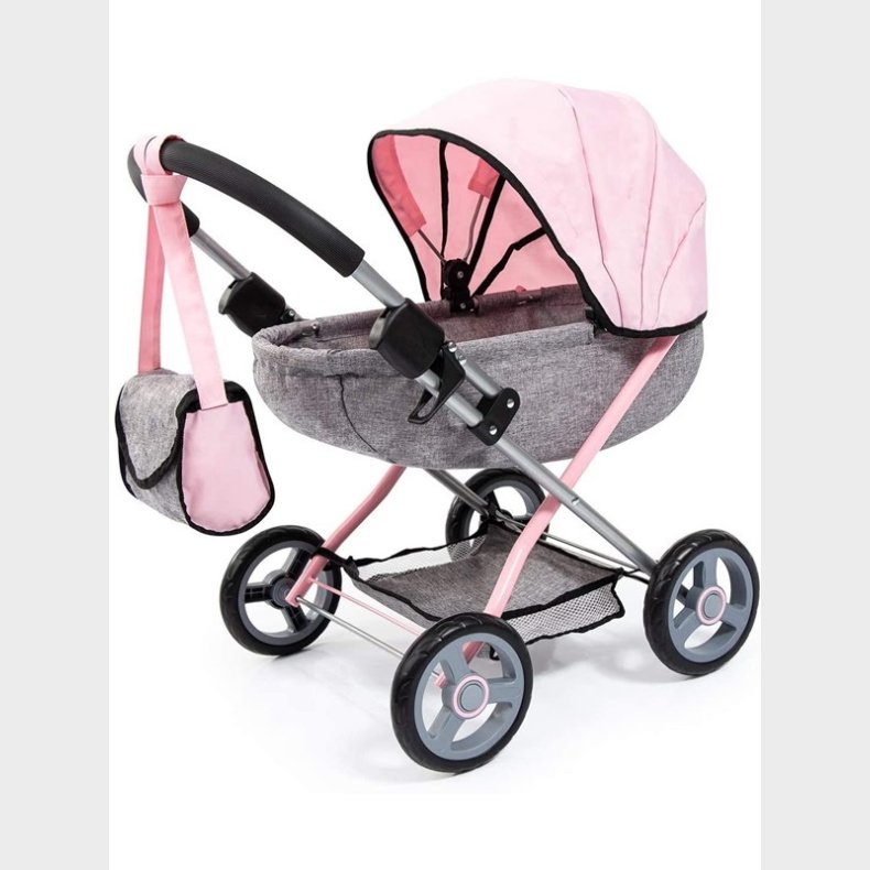 Bayer Dukkevogn Cosy - Pink/Grey (12733AA)