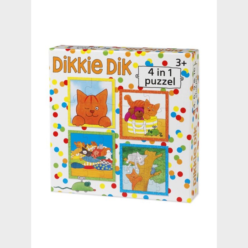 Bambolino Toys Dikkie Dik Puslespil 4in1 gulv