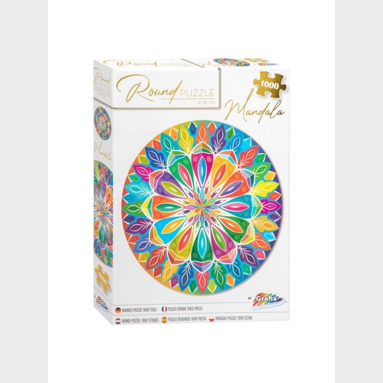 Creative Craft Group Round Mandala Jigsaw Puslespil 1000 pcs. gulv