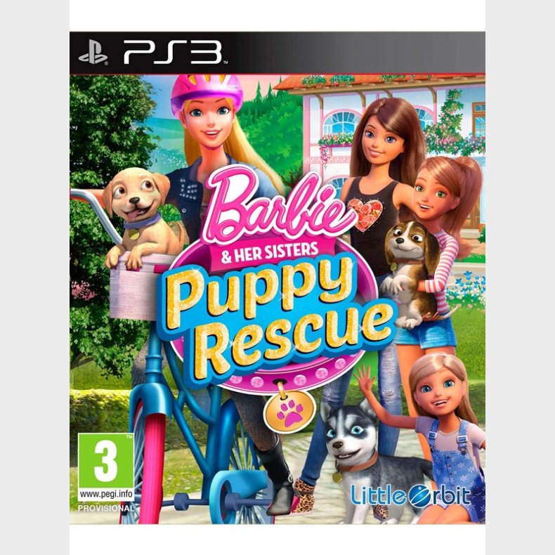 Barbie and Her Sisters: Puppy Rescue - Sony PlayStation 3 - Brn