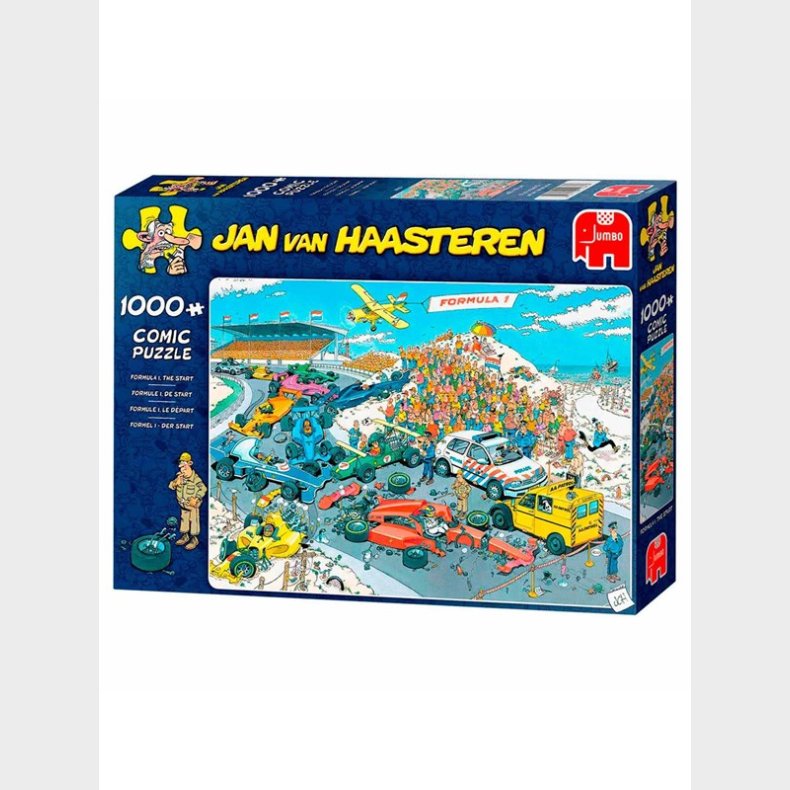 Jan van Haasteren Jigsaw Puslespil - Formula 1 The Start 1000 pcs. gulv