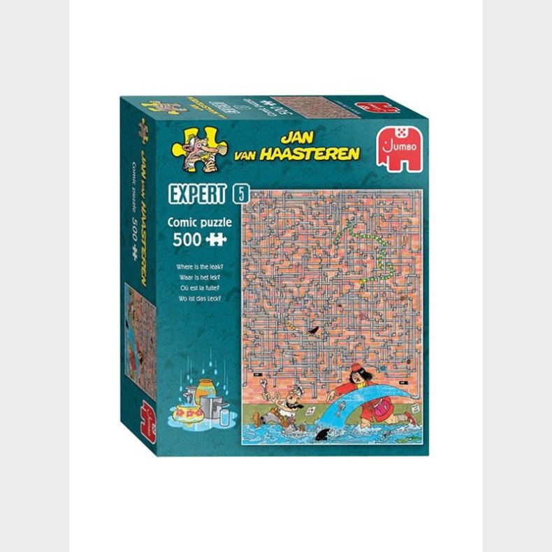 Jan van Haasteren Jigsaw Puslespil Expert 05 Where is the leak? 500pcs. gulv