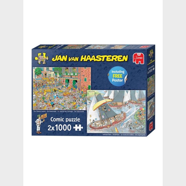 Jan van Haasteren Jigsaw Puslespil - Dutch Traditions 2x1000pcs. gulv