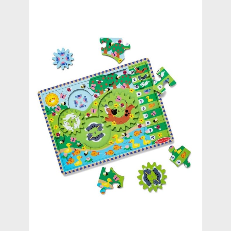 Melissa &amp; Doug Animal Chase I-Spy Jigsaw Puslespil