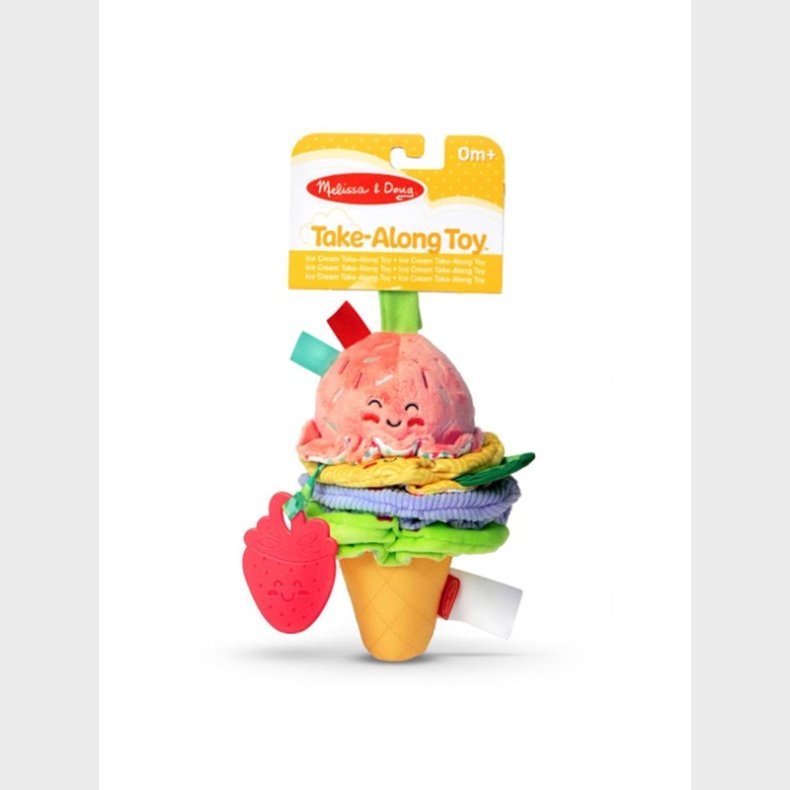 Melissa &amp; Doug Ice Cream Take-Along baby hanging toy