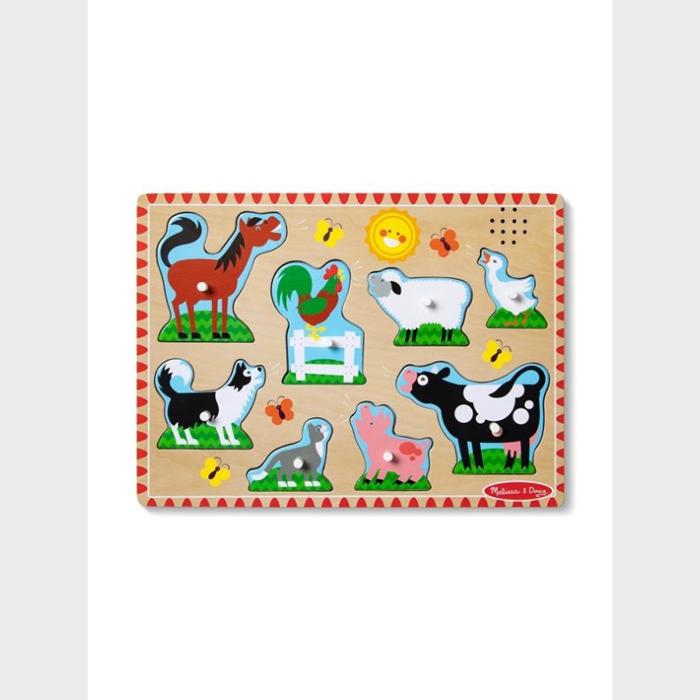 Melissa &amp; Doug Farm dyr Sound Puslespil