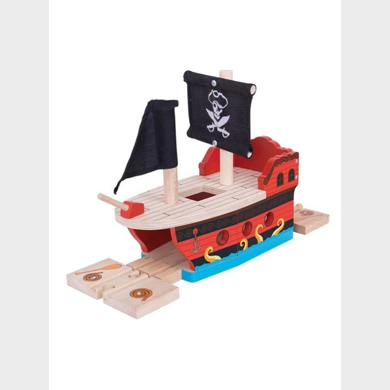 Bigjigs Wooden Rails - Pirate Ship