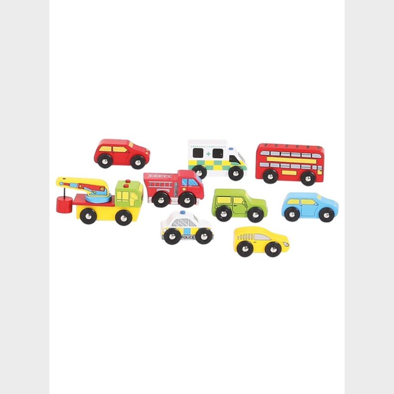 Bigjigs Wooden Vehicles 9 pcs.