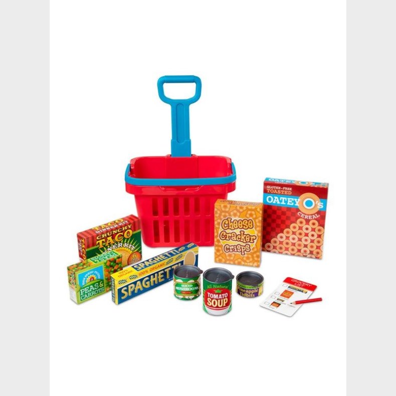 Melissa &amp; Doug Fill &amp; Roll Grocery Basket Play Set