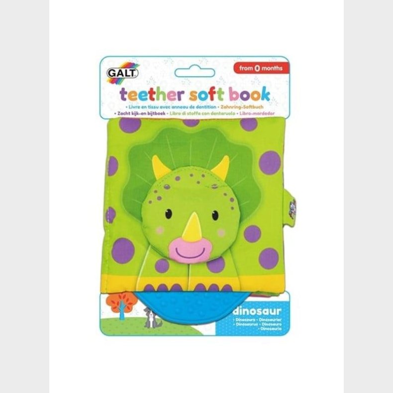 Galt Teether Soft Book - Dinosaur