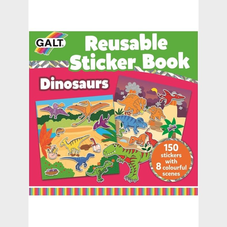 Galt Reusable Sticker Book - Dinosaurs