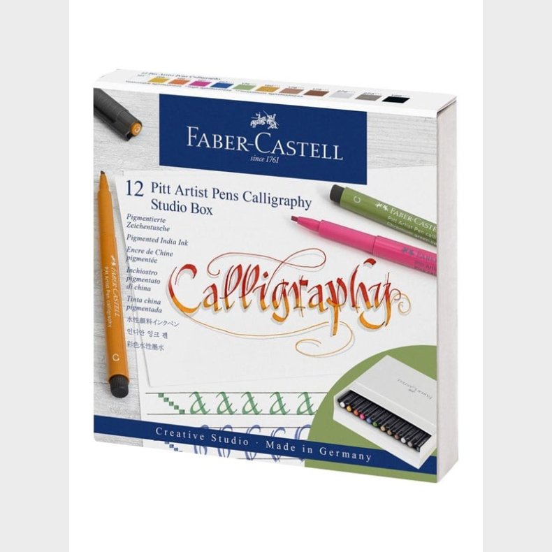 Faber Castell Pitt Artist Pen India ink Calligraphy Studio Box