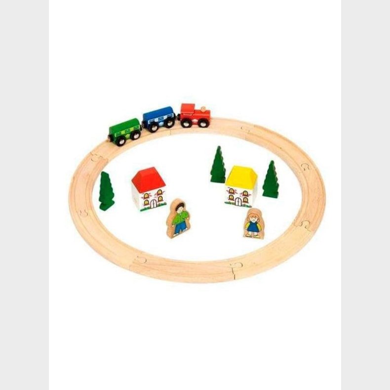 Bigjigs Wooden Train Set Junior 20 pieces.