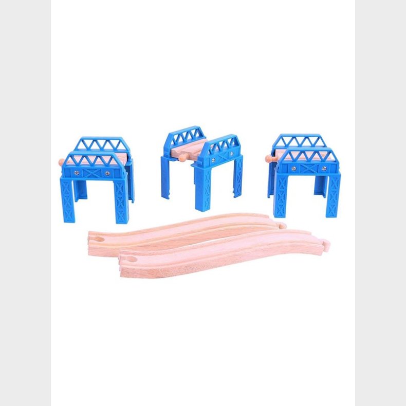 Bigjigs Wooden Rail - Bridge Parts 3 pcs.