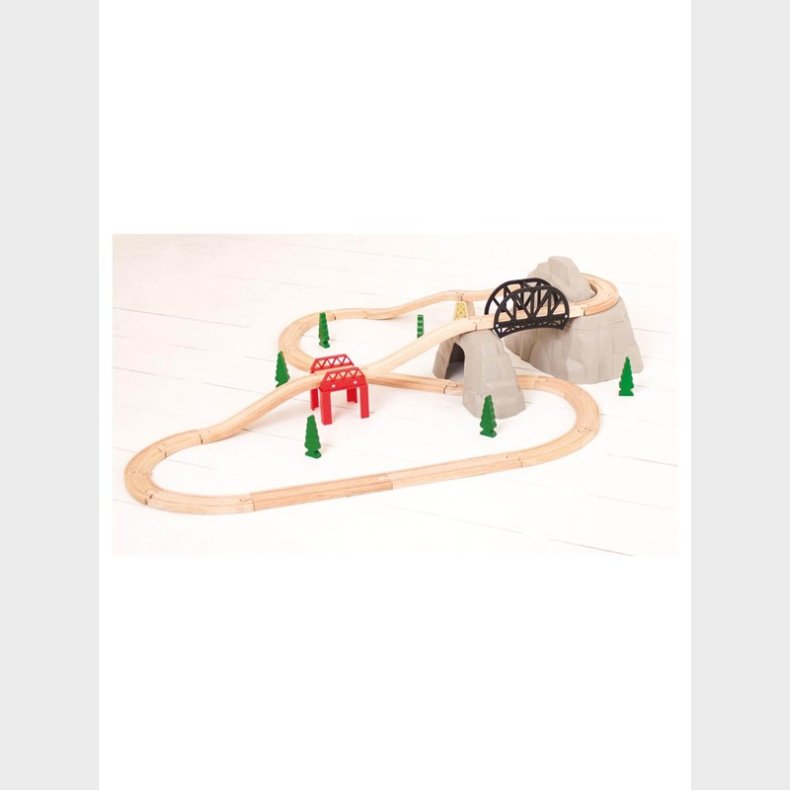 Bigjigs Wooden Rails - Rocky Mountain Expansion Set 12 pcs.