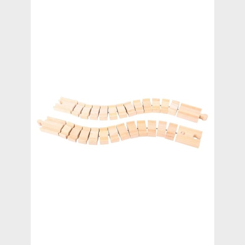 Bigjigs Wooden Rails - Flexible 2 pcs.