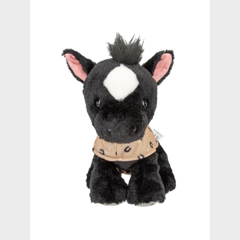 Miss Melody - Plush Horse Black Angel 20 cm