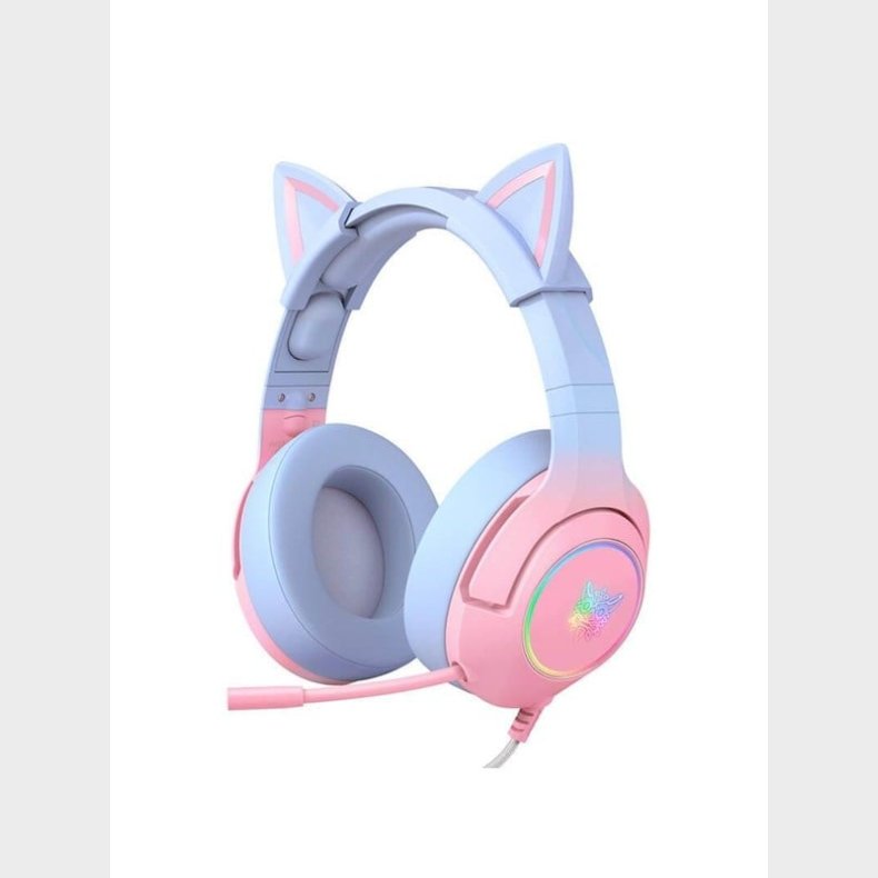 ONIKUMA K9 7.1 Gaming Headphones Pink and Blue