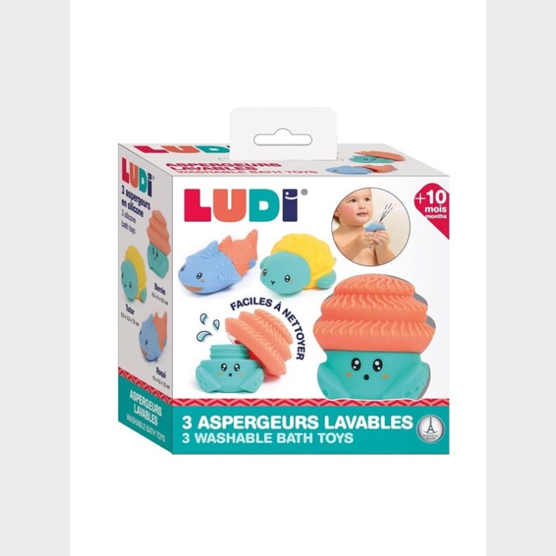 LUDI Bath Toys 3 pcs silicone