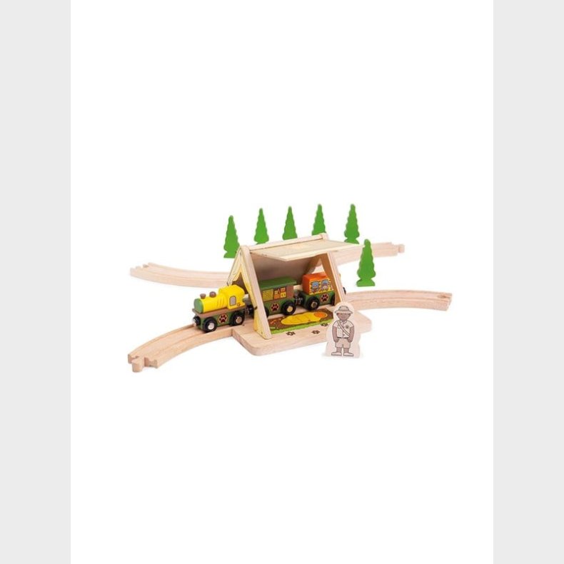 Bigjigs Wooden Rails Safari Tent