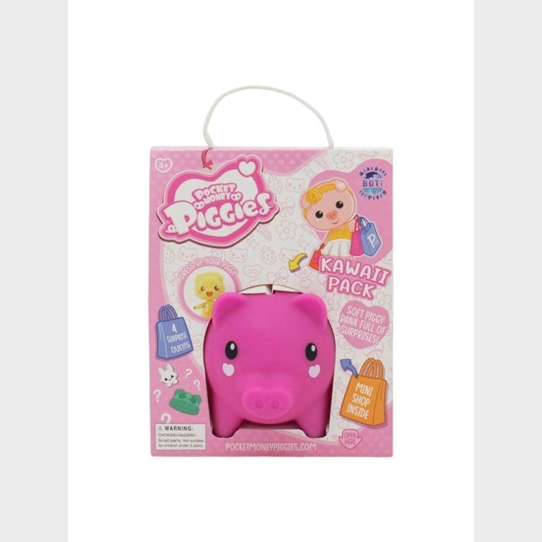 Boti Pockey Money Piggies Playing Figure with Money Box Kawaii Pack