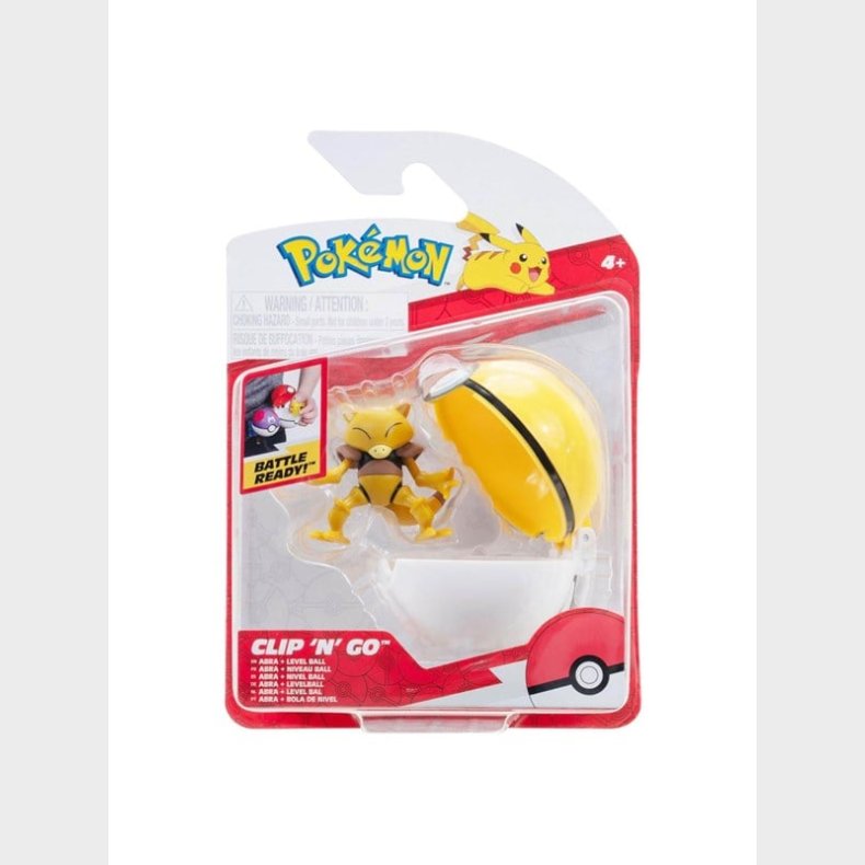 Boti Pok&eacute;mon Clip &apos;N&apos; Go Abra and Level Ball Playset 2 pieces.