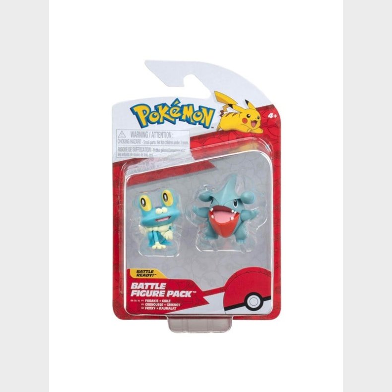 Boti Pok&eacute;mon Battle Figures - Gible &amp; Froakie 2pcs.