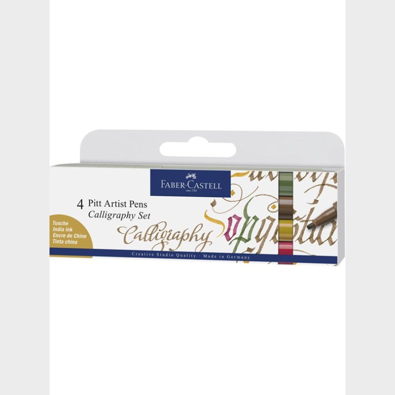 Faber Castell Pitt Artist Pen Calligraphy Set (4 pcs)