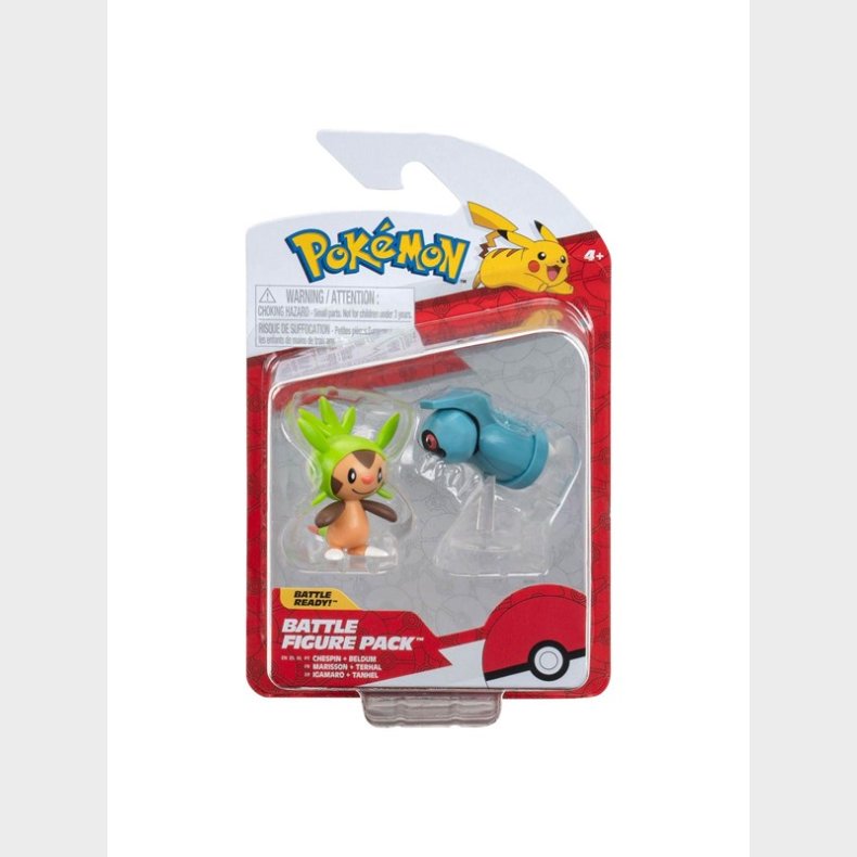 Boti Pok&eacute;mon Battle Figures - Chespin &amp; Beldum 2pcs.